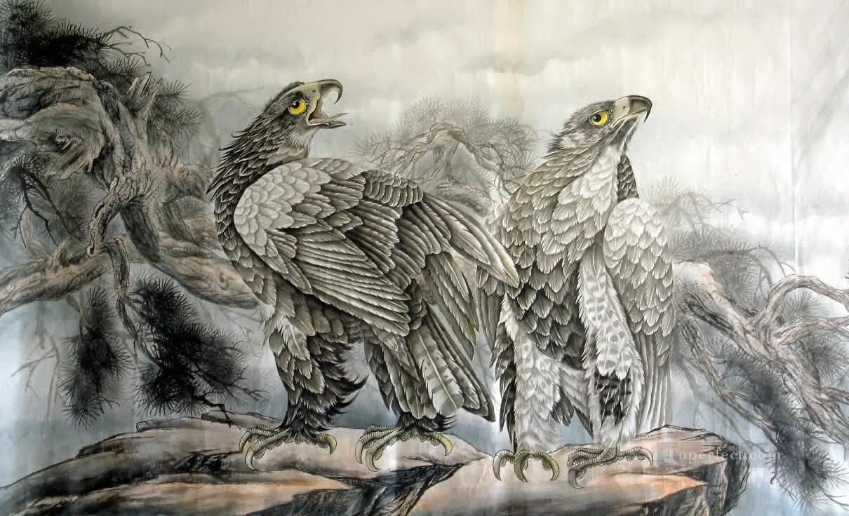 Chinese Adler Vögel Ölgemälde